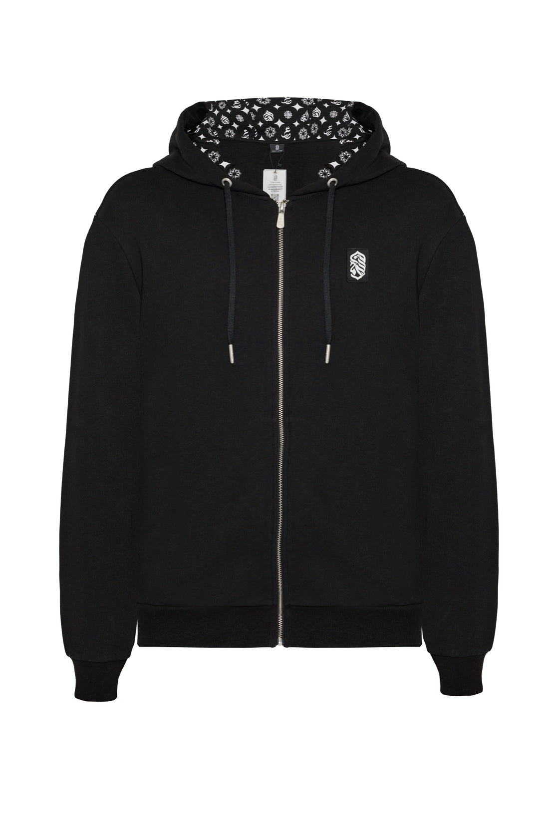 Classic Zip-Up Hoodie - Black