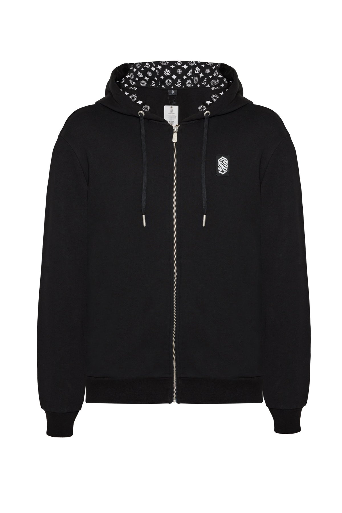 Classic Zip-Up Hoodie - Black