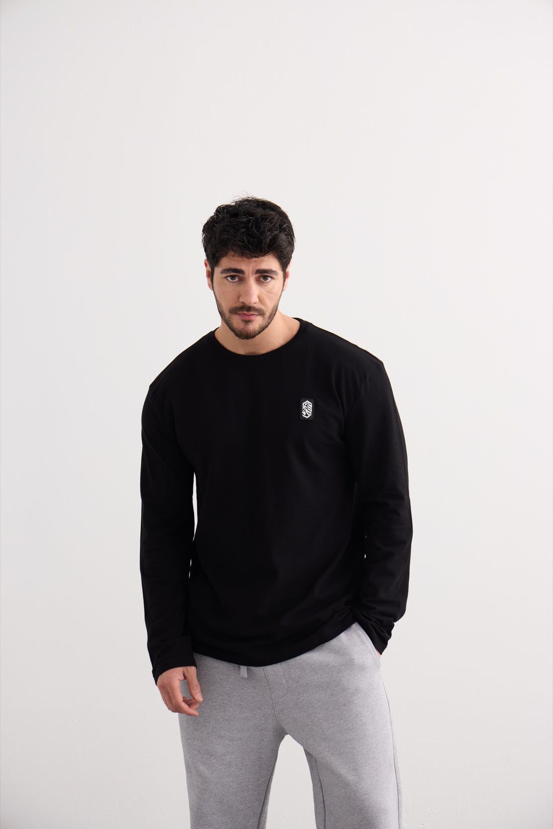 Essential Long Sleeve Tee - Black