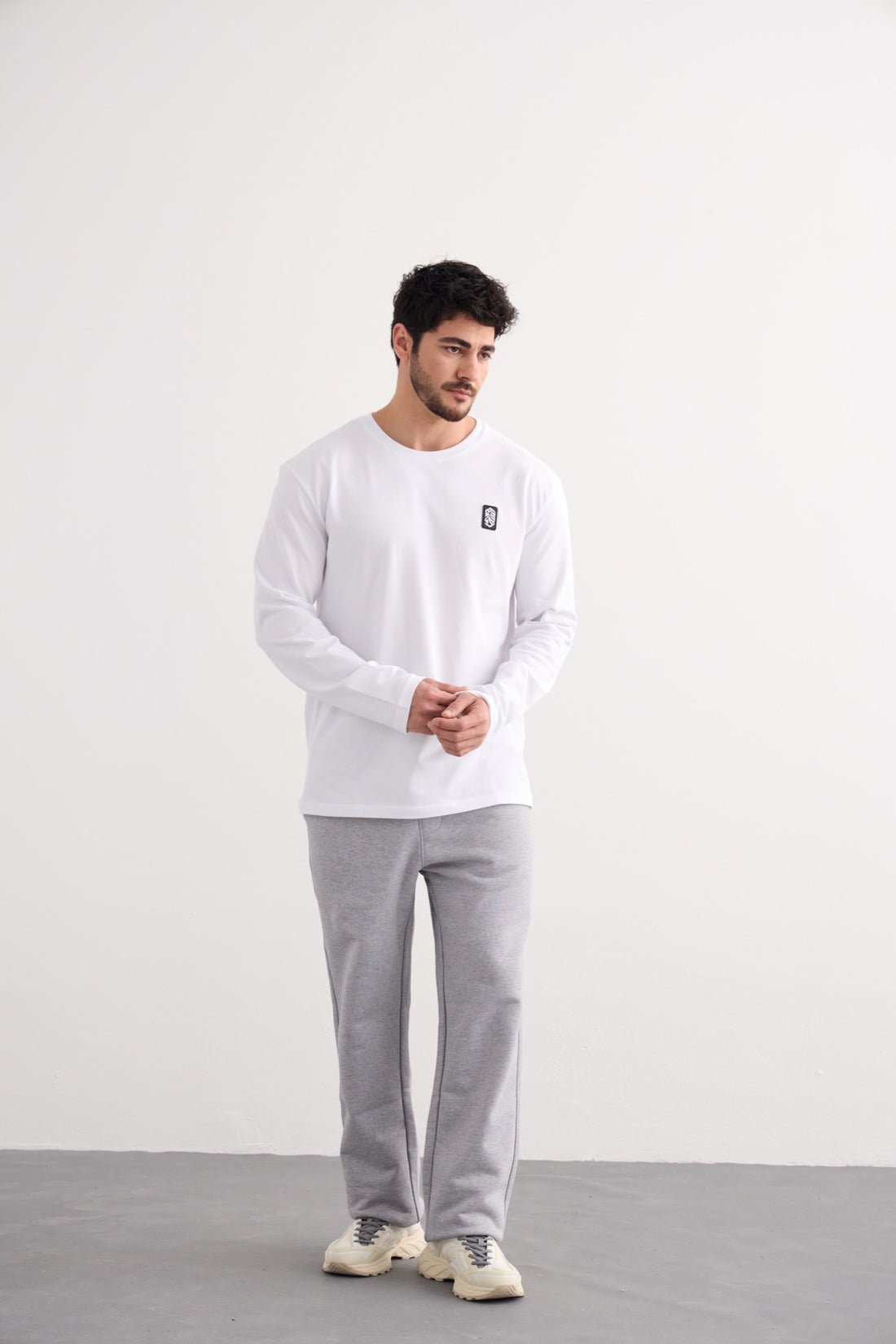 Essential Long Sleeve Tee - White