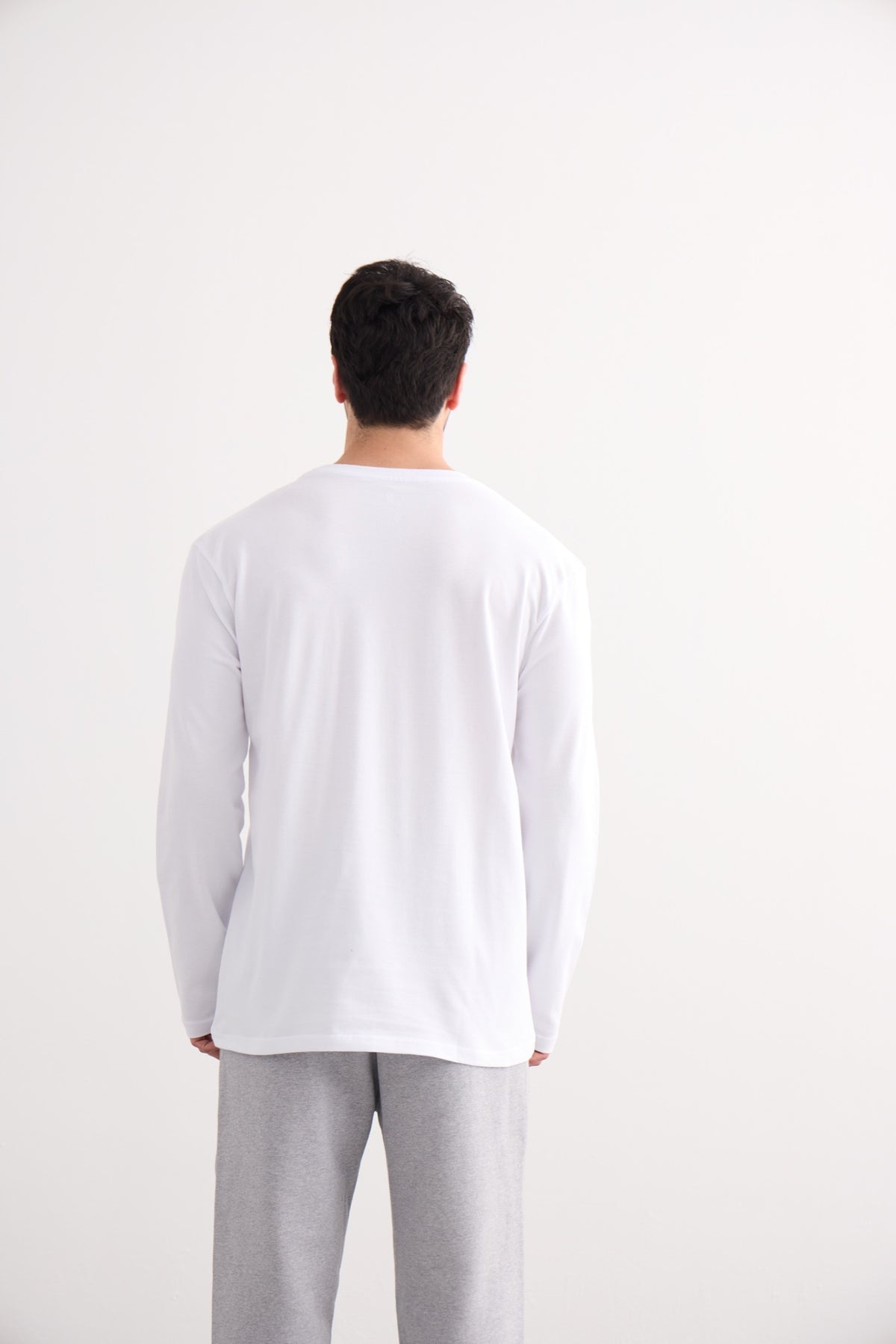 Essential Long Sleeve Tee - White