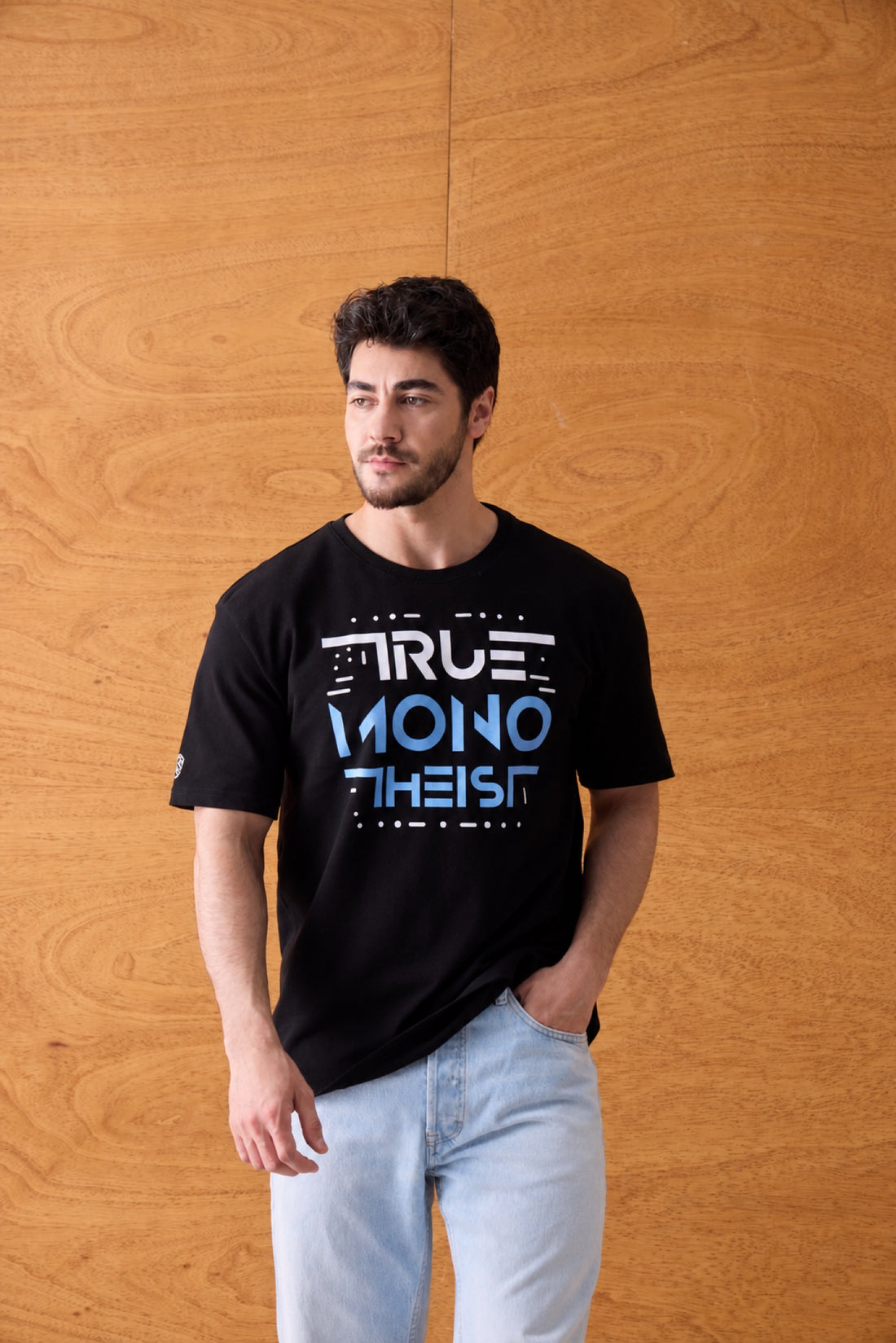 Monotheist Tee - Black / Blue