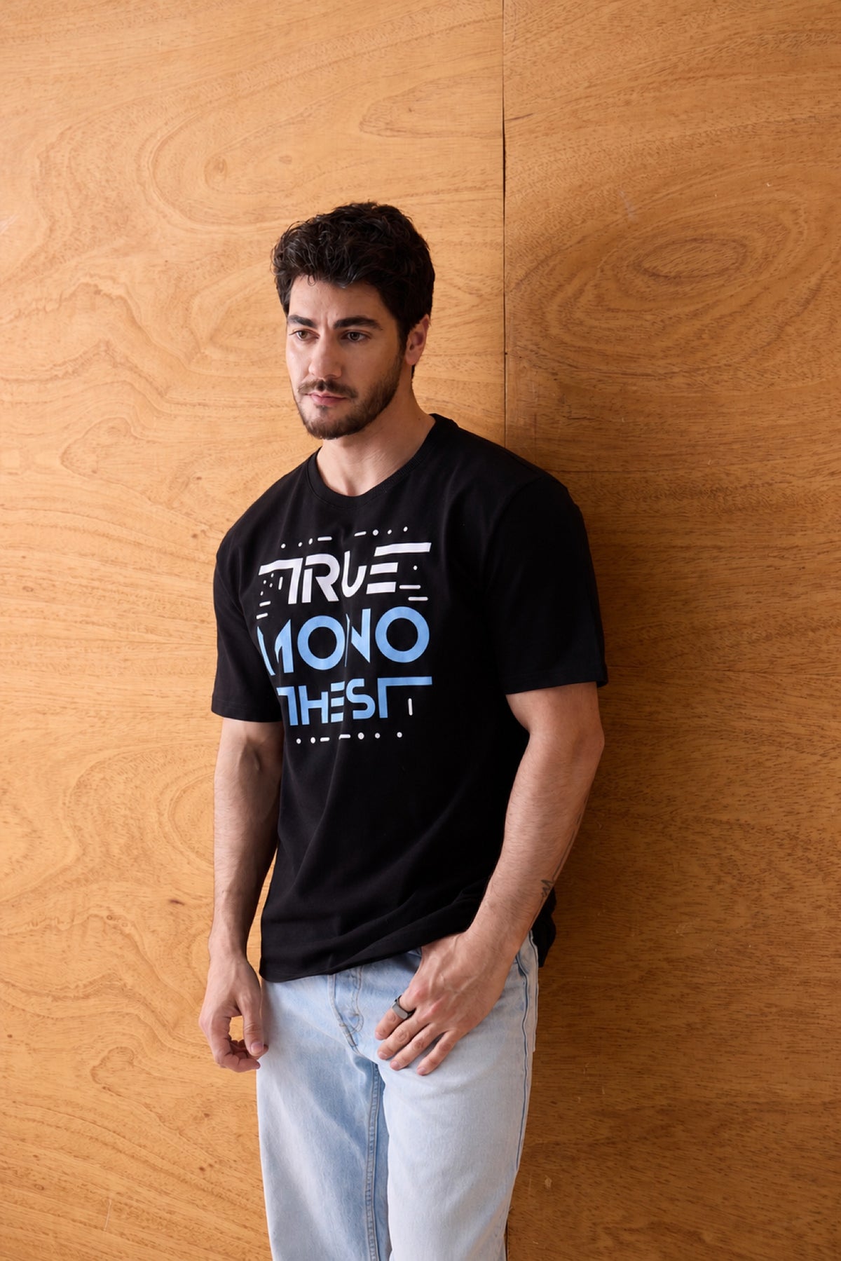 Monotheist Tee - Black / Blue
