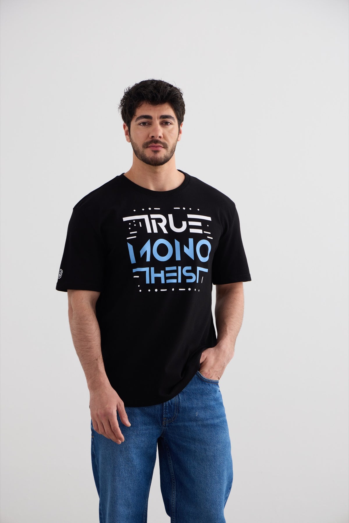 Monotheist Tee - Black / Blue