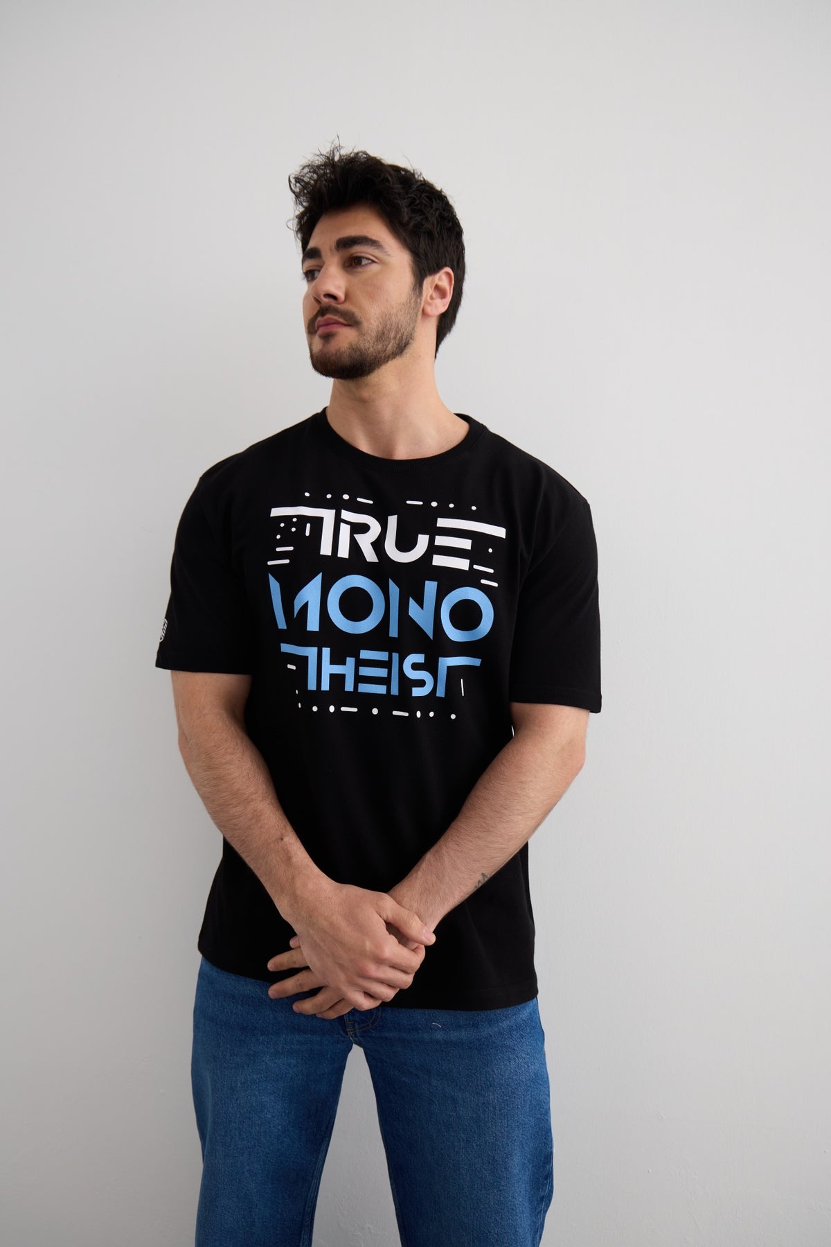 Monotheist Tee - Black / Blue