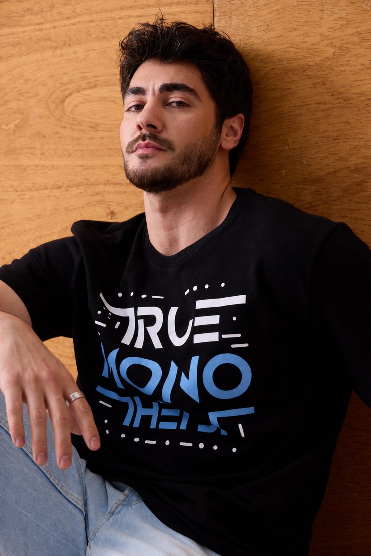 Monotheist Tee - Black / Blue