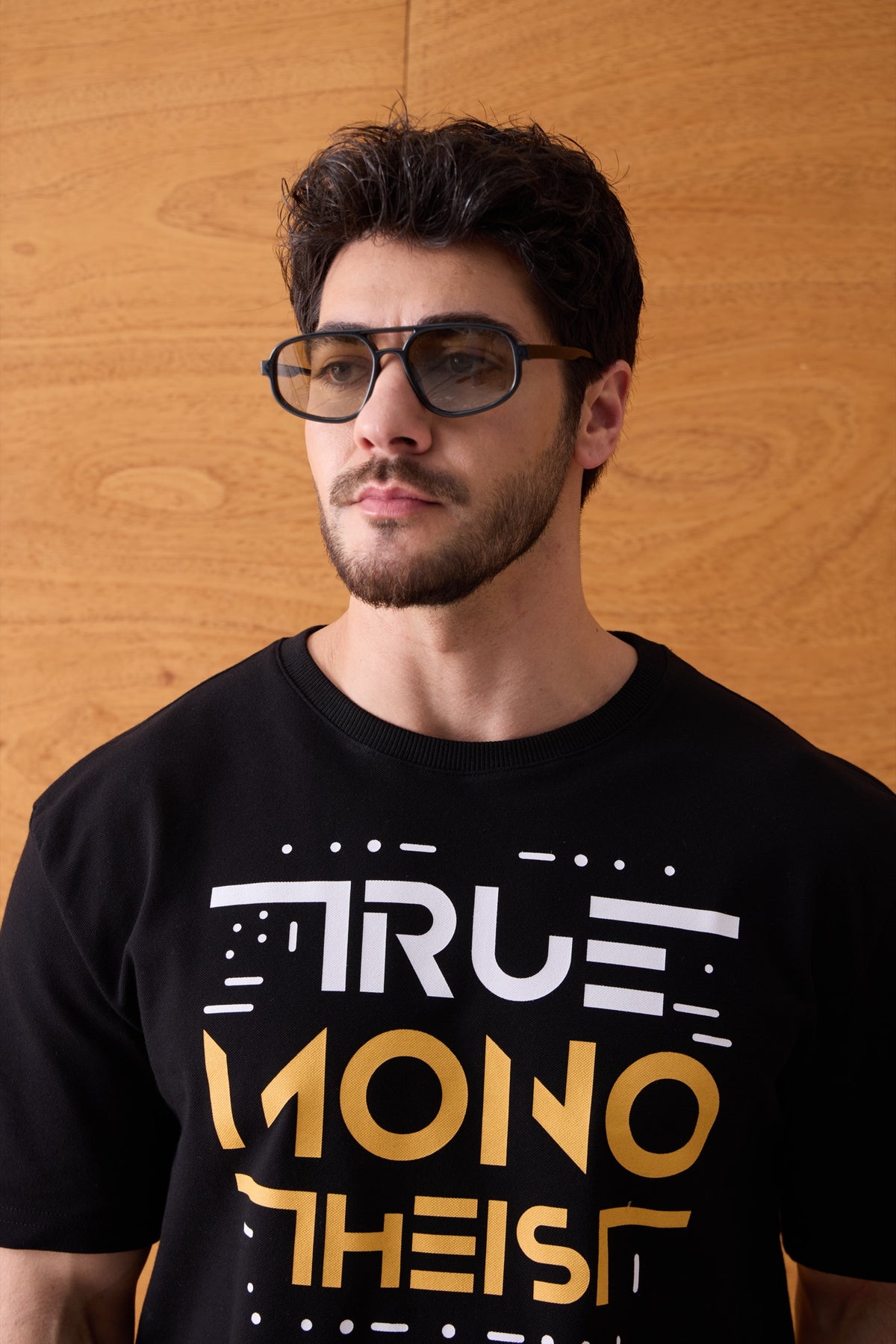 Monotheist Tee - Black / Orange