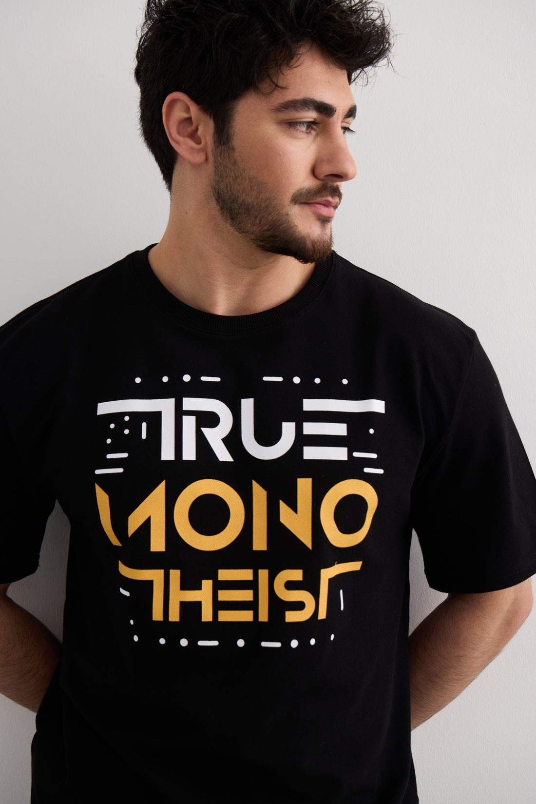 Monotheist Tee - Black / Orange