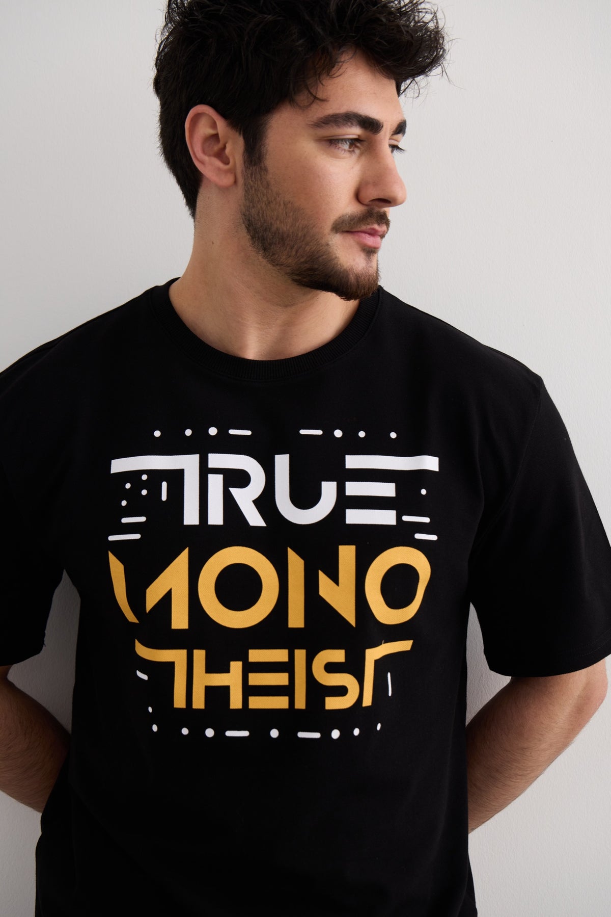 Monotheist Tee - Black / Orange