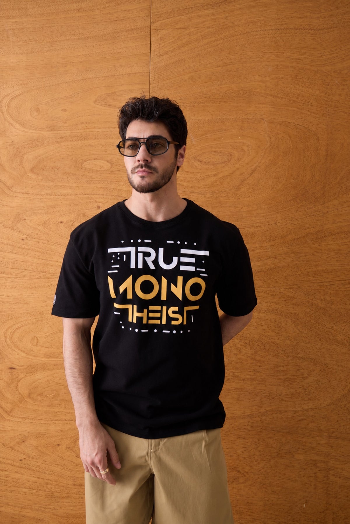 Monotheist Tee - Black / Orange