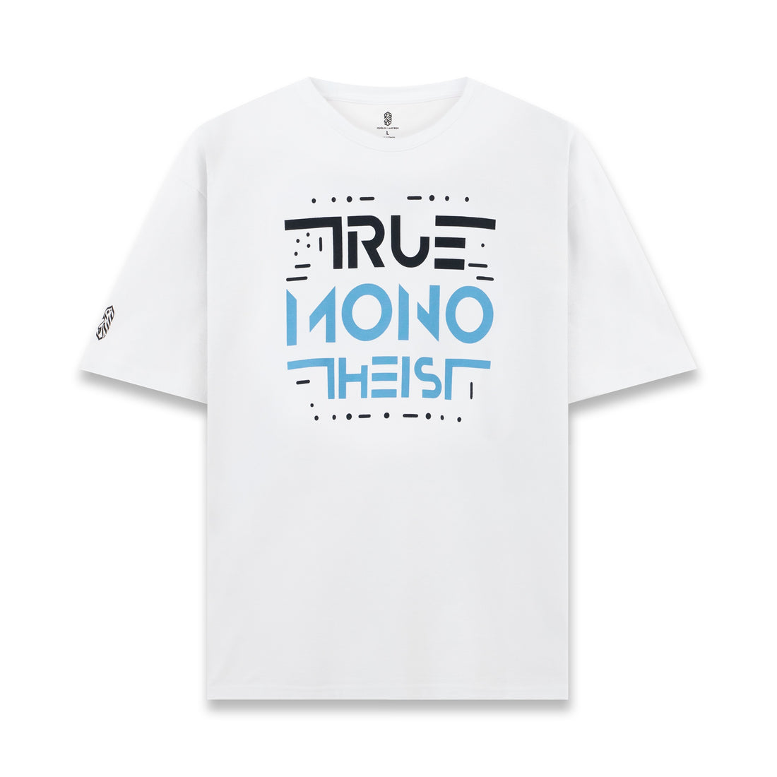 Monotheist Tee - White / Blue