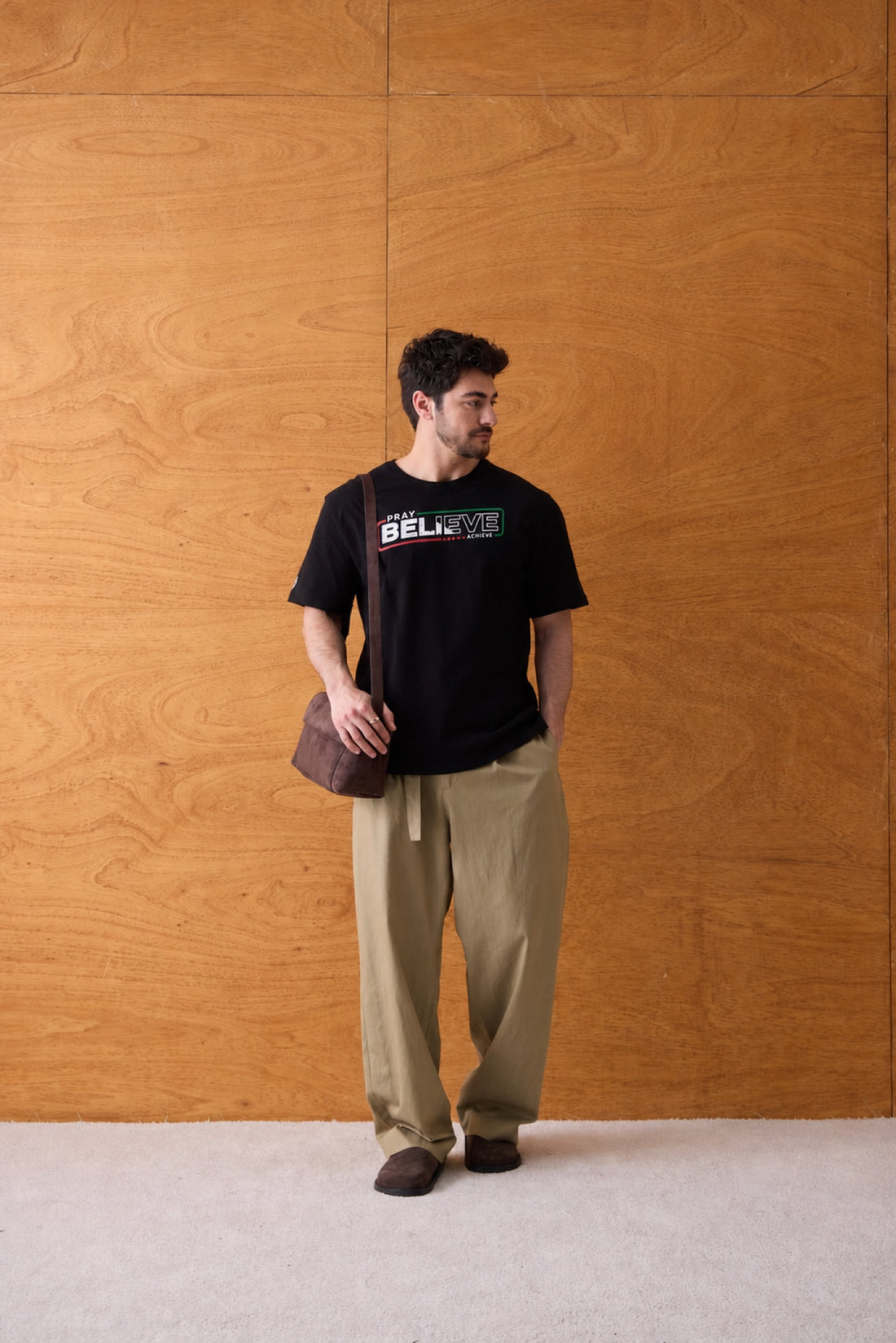 Pray Believe Tee - Black / Red-Green