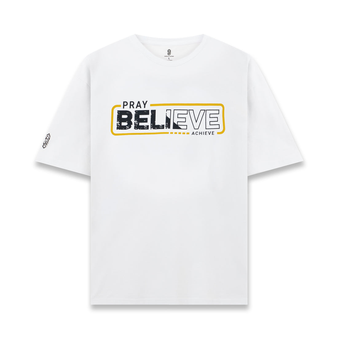 Pray Believe Tee - White / Orange