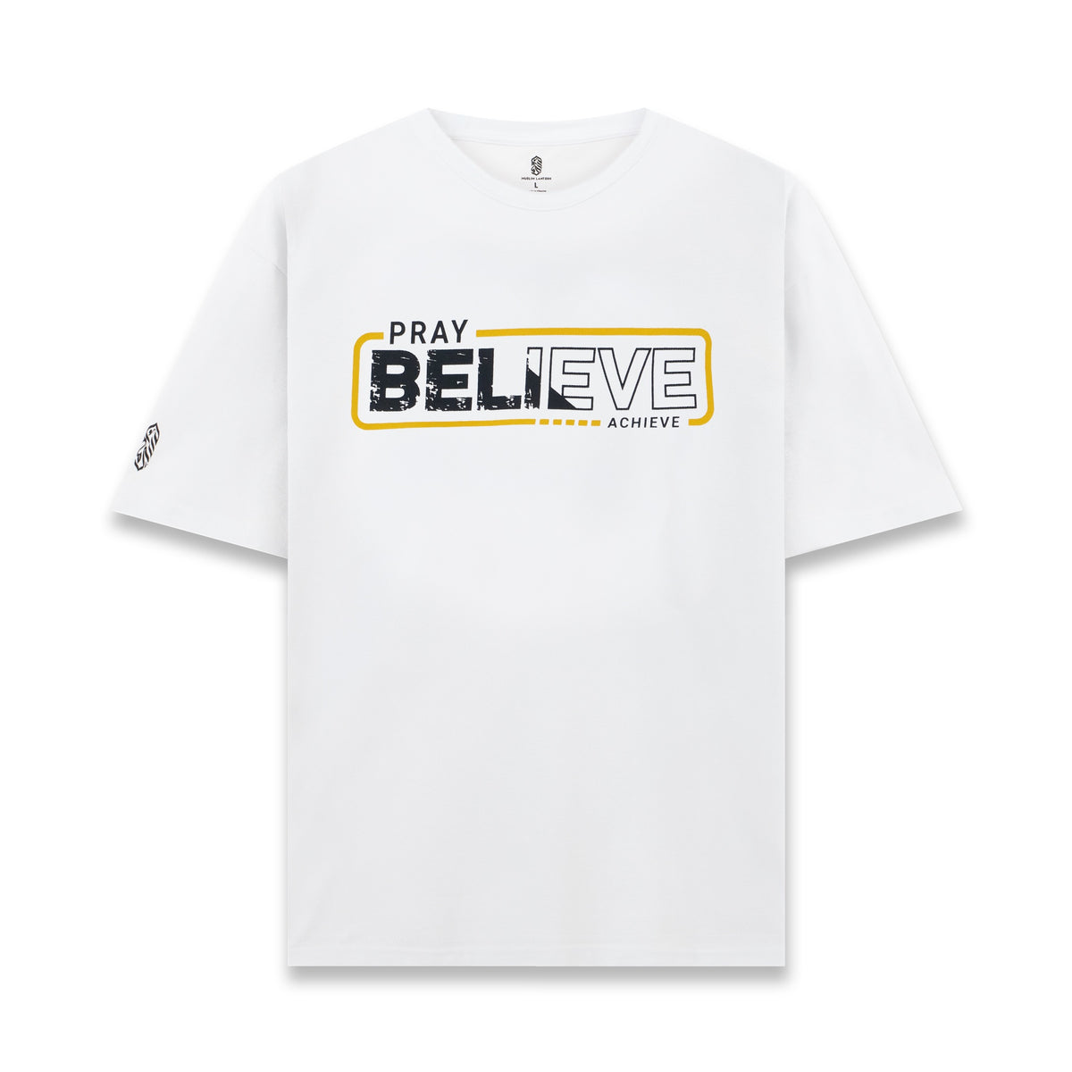 Pray Believe Tee - White / Orange