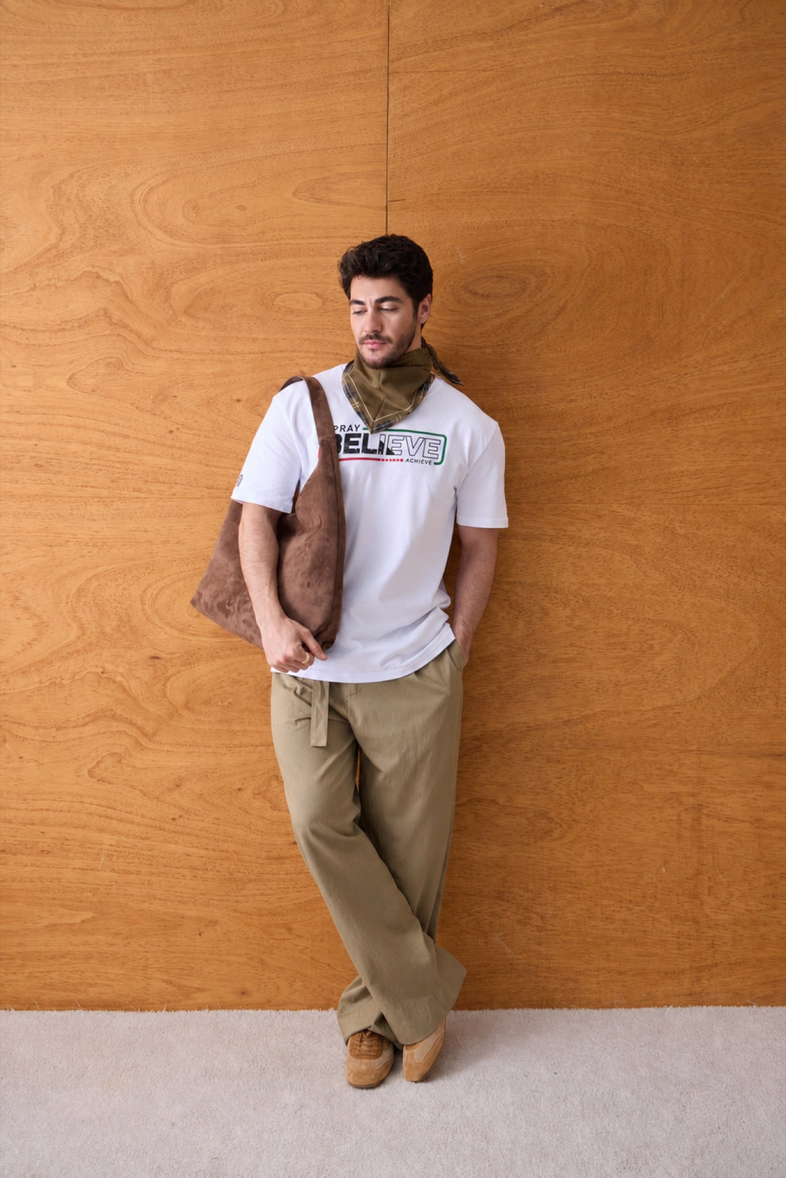 Pray Believe Tee - White / Red-Green