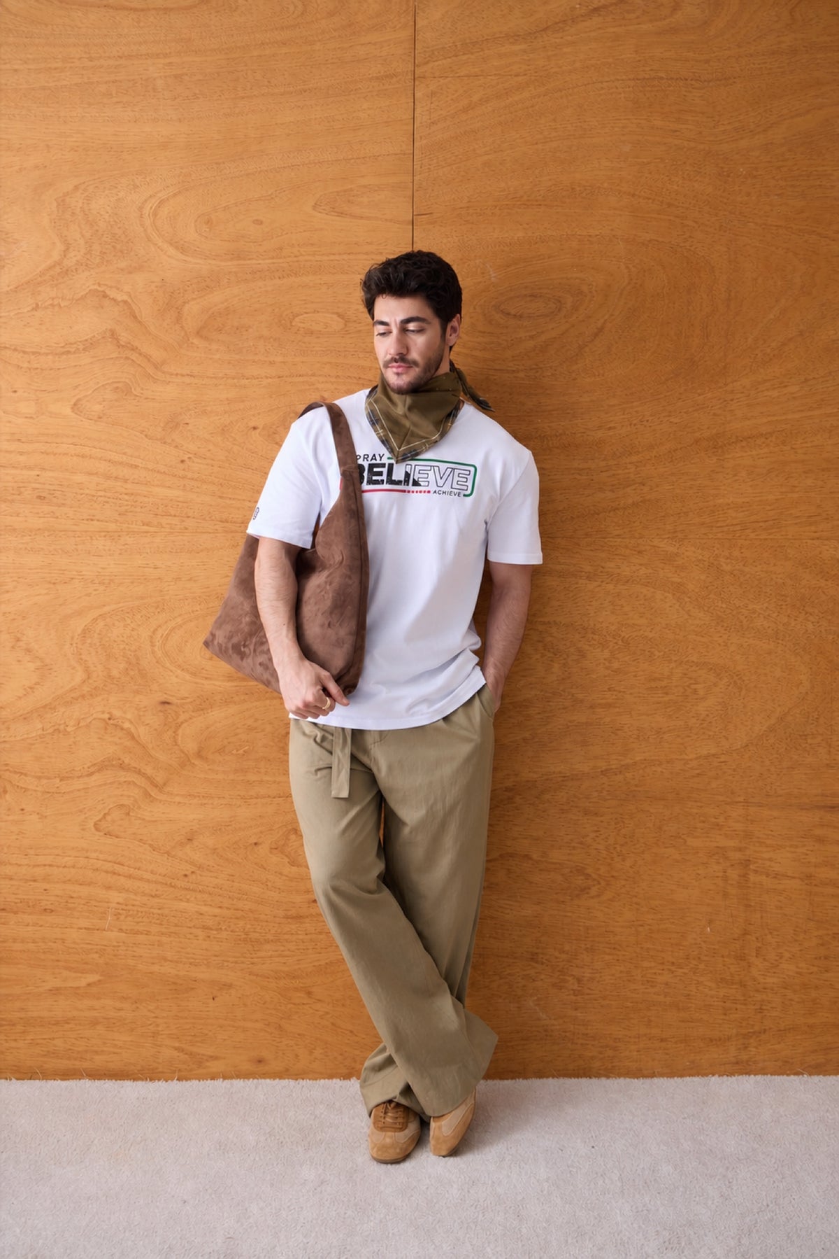 Pray Believe Tee - White / Red-Green